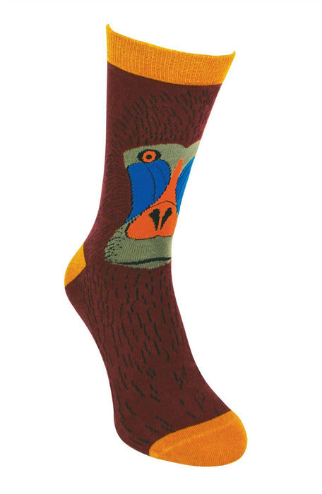 Mr Heron Animal Socks - Fun & Colorful Novelty Gift, Super Soft Bamboo, Colored Toe & Heel - 6-11 UK