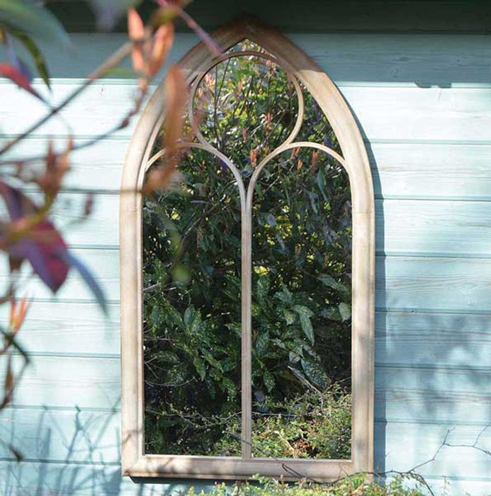 Somerley Chapel Arch Garden Mirror - High-Quality, Attention-Grabbing Outdoor Décor Solution with Reflective Excellence!