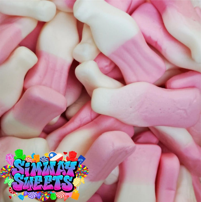 Delicious Strawberry Milkshake Bottles - Perfect Retro Sweets Gift!