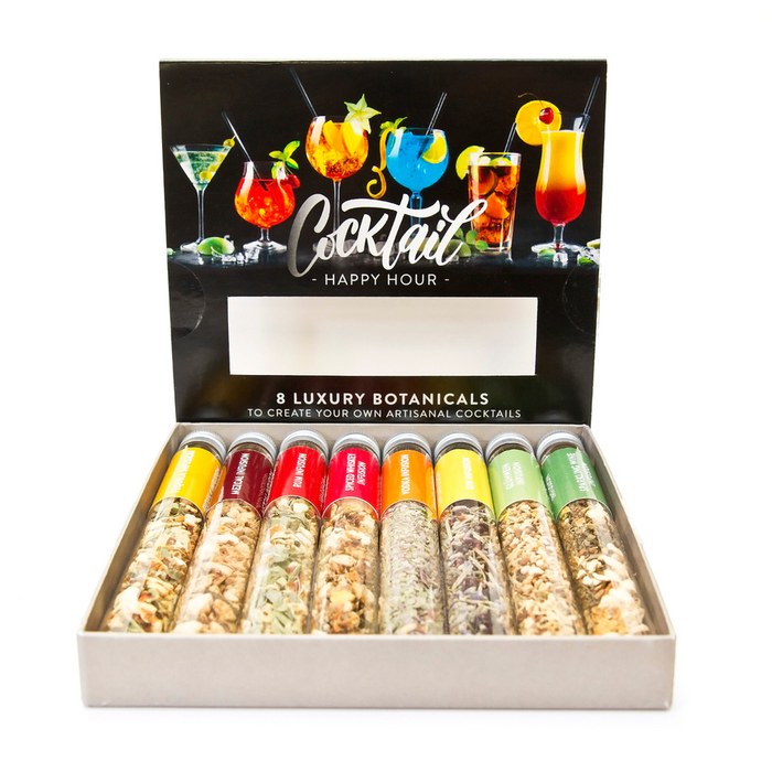 Botanical Cocktail Infusion Set | Elevate your Mixology Game | 8 Spices | Gift Tray