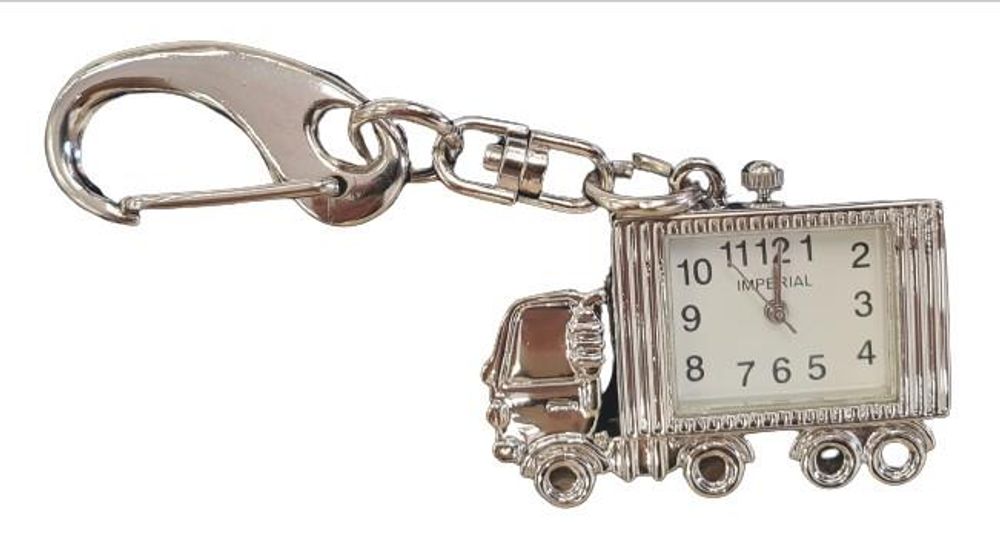 Imperial Key Chain Clock Truck Silver IMP750- CLEARANCE NEEDS RE-BATTERY