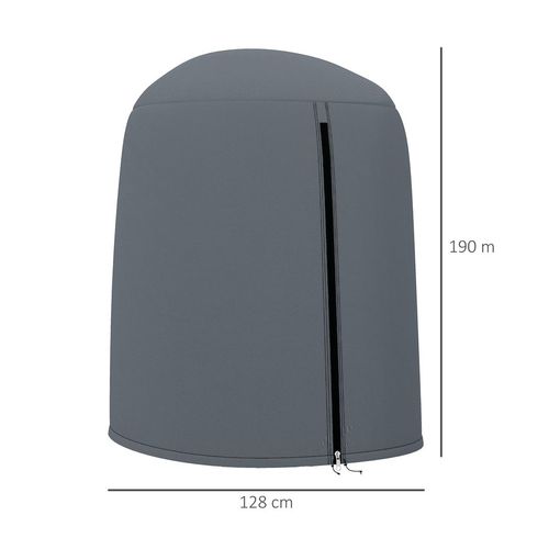 Outsunny Hanging Egg Chair Cover Garden Swing Chair Cover Waterproof, Grey