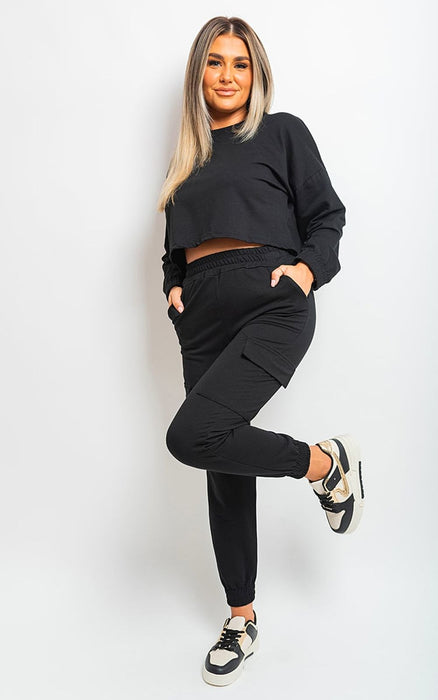 Crop Top & Cargo Joggers Co-ordinates - Trendy, Versatile, & Stylish Sets for Fashion-Forward Individuals