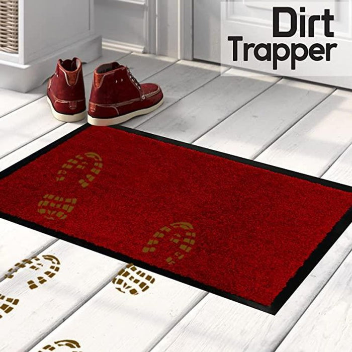 ARRAN 120 X180 RED - Premium Quality Red Barrier Mat - Stop Dirt, Mud, and Wet - Non-Slip Backing - Ideal for Home and Office