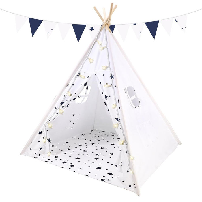 SOKA Teepee Tent - Premium Quality Breathable Cotton Canvas, Easy Assembly, Hours of Fun Playtime - Certified Quality