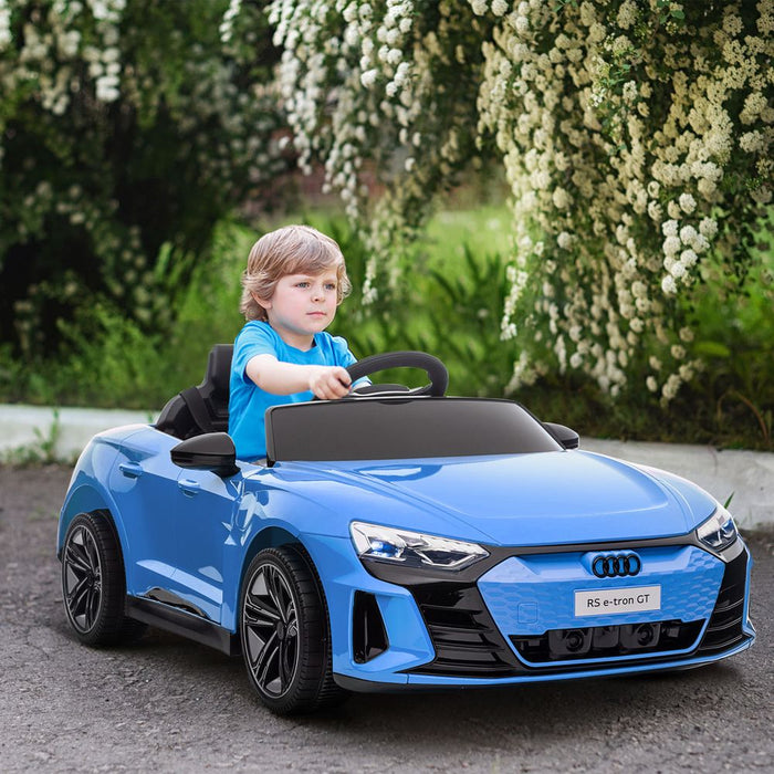 Audi RS e-tron GT Licensed 12V Kids Electric Ride on W/ Remote, Blue