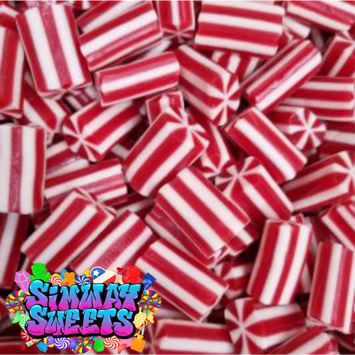 High-Quality Mini Candy Canes in Red & White - Perfect Retro Sweets Gift Jar for All, Fast Delivery!