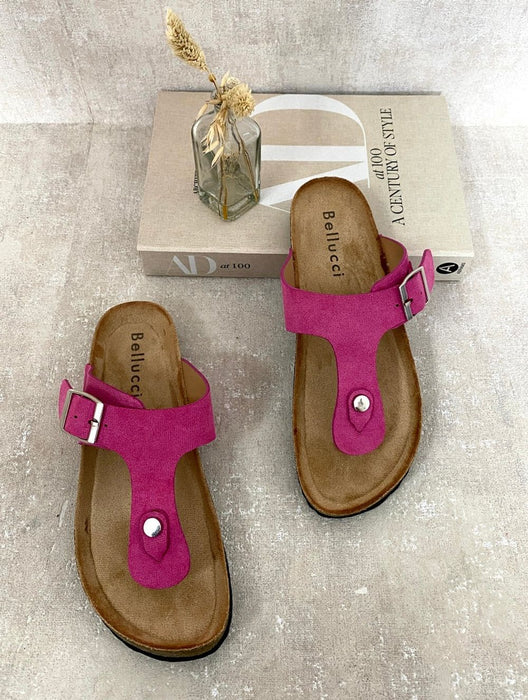 Elegant Dayana T-strap Slip On Flat Thong Sandals