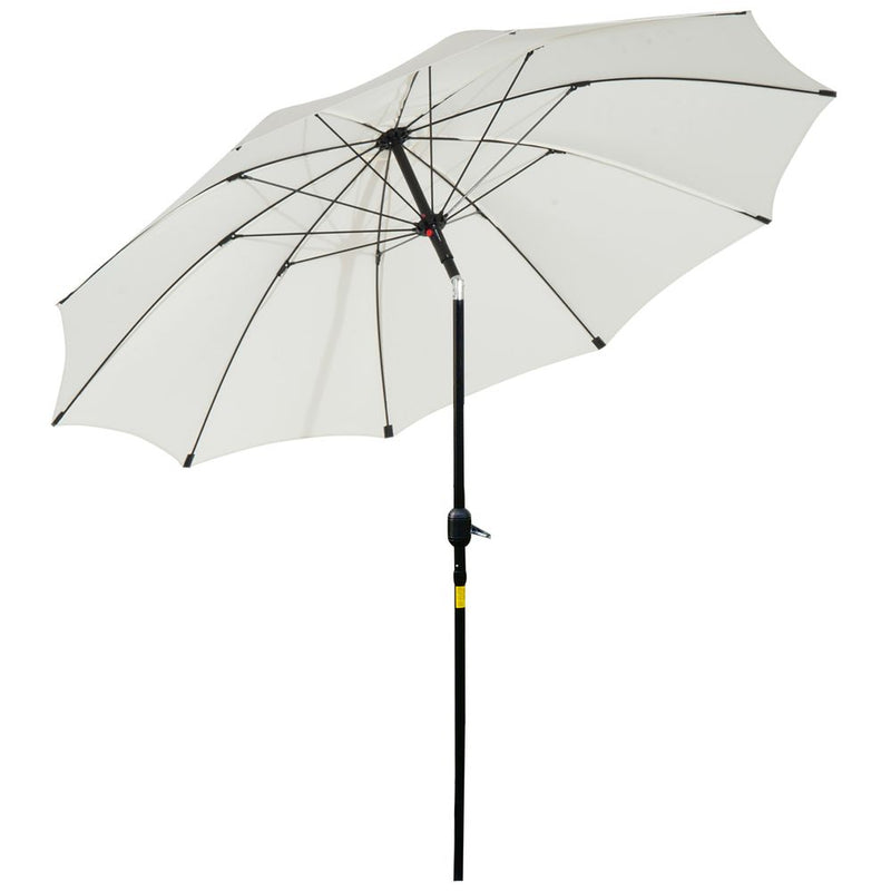 Premium Outsunny 2.6M Umbrella - Cream White, High Quality, Reliable, Durable, Stylish Design