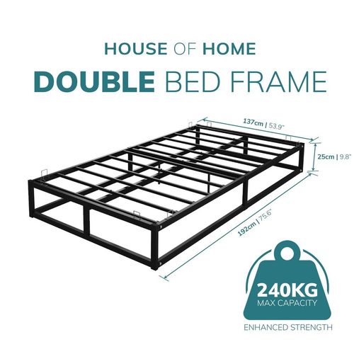 Double Metal Bed Frame Square Tube - Improved