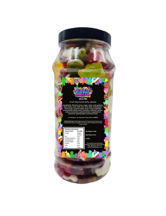 Assorted Jelly Mix Gummy Sweets Gift Jar 🎁 Retro Flavors 💯