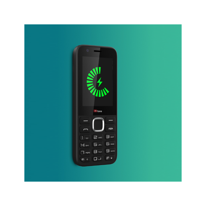 TTfone TT240 Easy-to-Use Mobile Phone | USB Cable | Vodafone Pay As You Go Sim Card