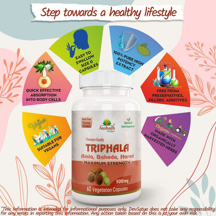 Premium Triphala Capsule with Amla, Behada & Harada