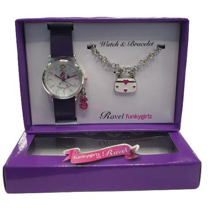 Ravel Funkygirlz fashion watch & Bracelet  R3302