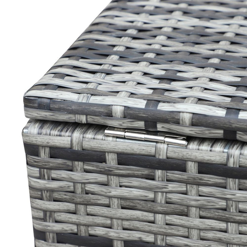 Outdoor Rattan Furniture Set | 4-Piece | PE Rattan | Mixed Grey