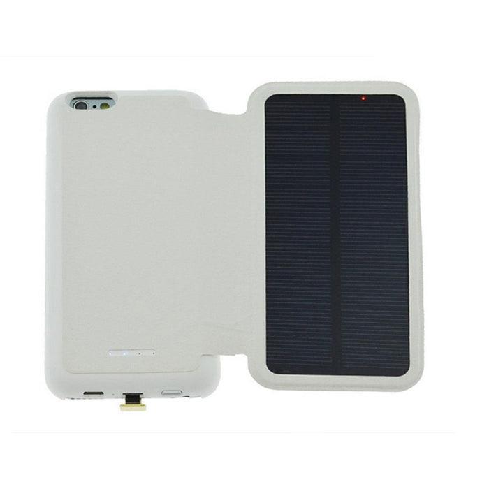 Solar Charger Case 2800mAh for Phone 6 | Compact & Light-weight | White