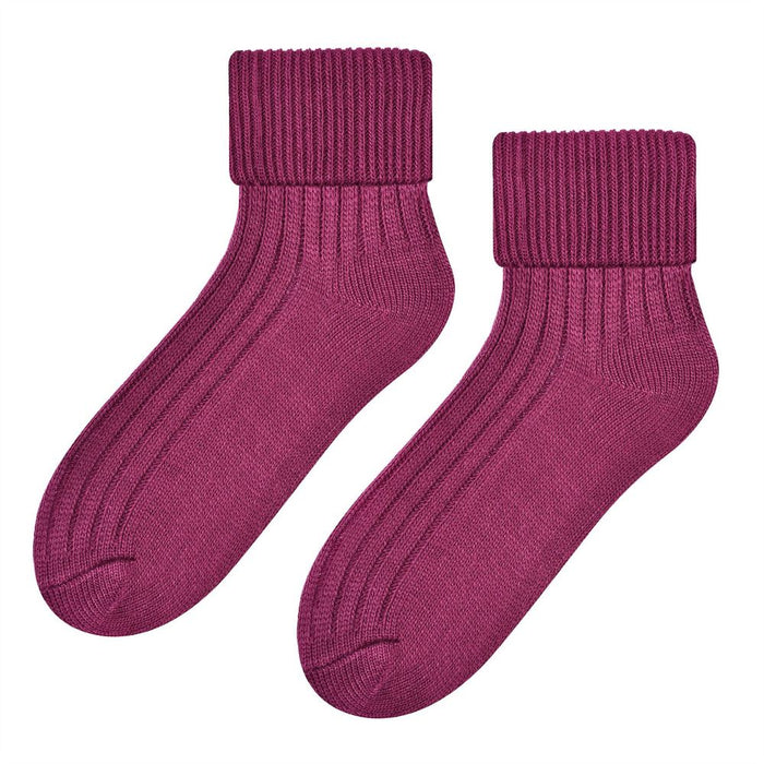 Ladies 1 Pair Wool Turnover Bed Socks by Steven