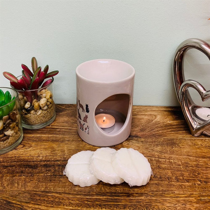 Adorable Cat Oil Burner & Wax Melts Set