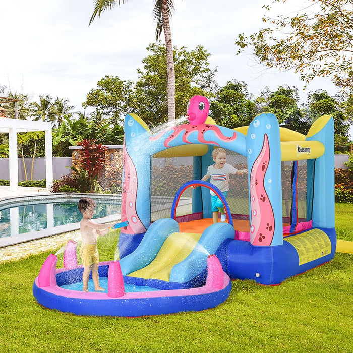 Bouncy Castle Slide Water Pool Trampoline, Blower 3.6 x 1.75 x 1.8m