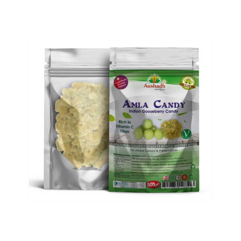 Amla Fruit Candy 500grm - High Quality, Immunity-Boosting, Antioxidant-Rich Indian Gooseberry - Revitalize & Rejuvenate