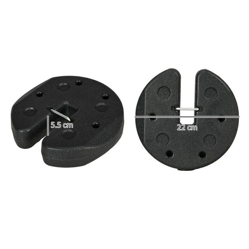 Premium Outsunny Gazebo Weights - Set of 4, Reinforce Pins, Easy Carry Belt - 12KG