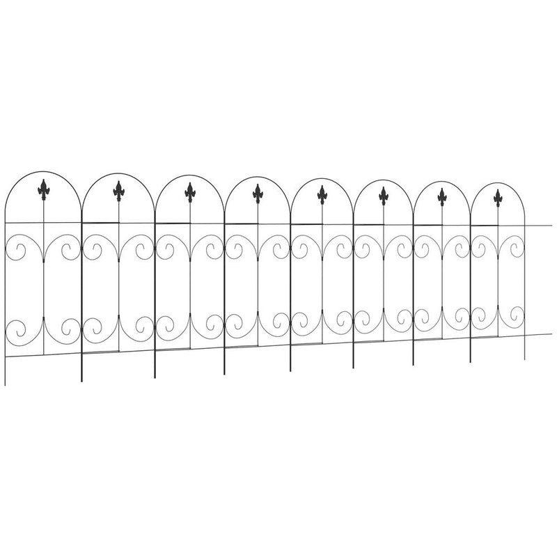 Garden Fencing Panels 44in x 12.5ft Flower Bed Border Edging Animal Barrier - Professional, High-Quality, Easy Install