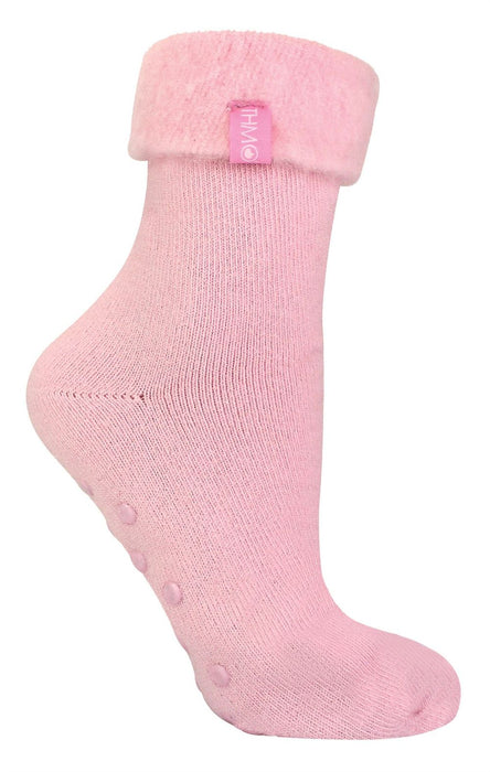 THMO - Ladies Plain Slipper Bed Socks