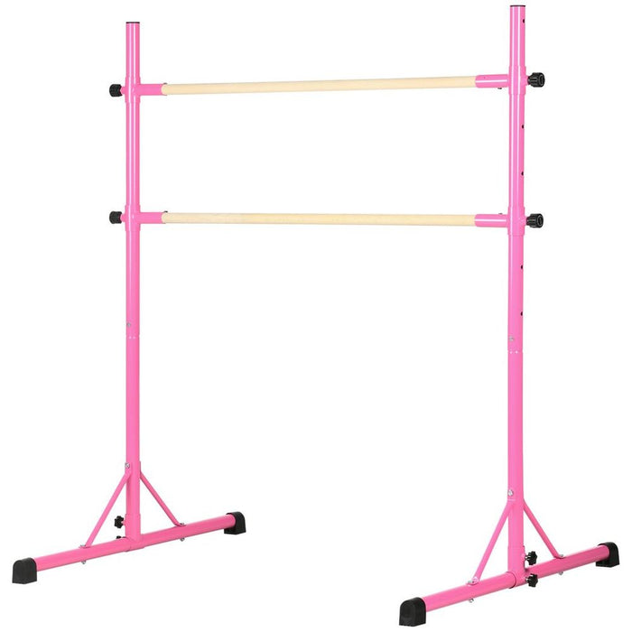 Height Adjustable Freestanding Ballet Barre, Strong and Sturdy Steel Construction