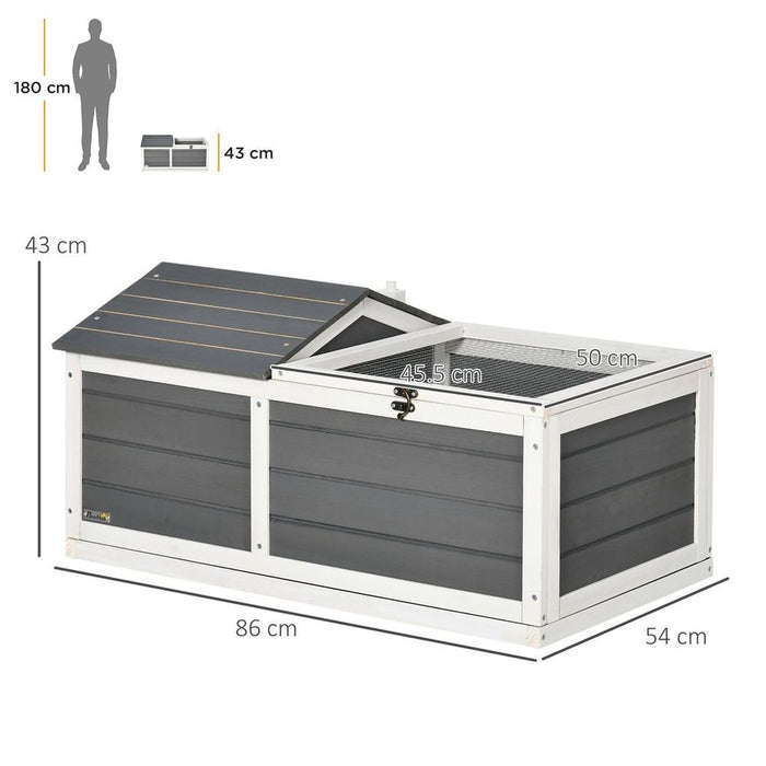 Premium Grey Tortoise House - Indoor/Outdoor Use - High-Quality & Easy Assembly - 43H x 86L x 54W - Shop Now!