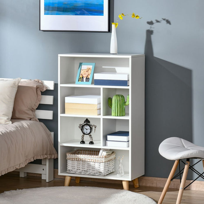 Premium White Bookcase Cube Storage - High Quality, Durable Design for Home Organization