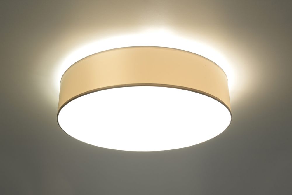 Premium White LED Ceiling Lamp - Arena 45: Loft Design, E27 LED, High-Quality Construction