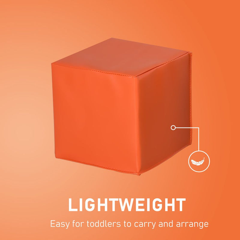 HOMCOM 12 Piece Soft Play Foam Blocks Toy Building Stacking Compliant Learning Toys for Toddler Baby Kids Preschool