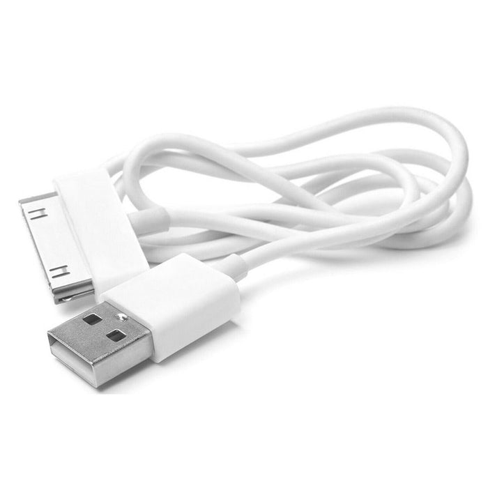 GVC USB 1m Data Cable For 30 Pin Connector Devices - White