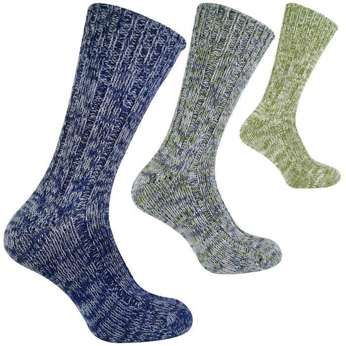 Mens 100% Wool Boot Socks - Warm, Comfy, Durable