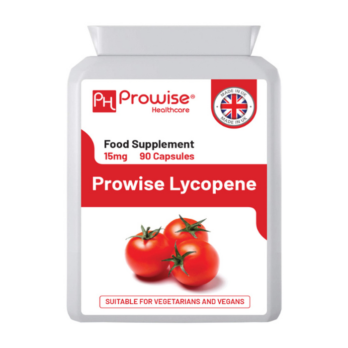 Lycopene 15mg Capsules | Powerful Antioxidant | Prostate, Heart & Eye Health | Prowise Healthcare