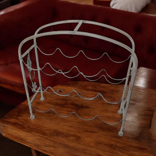 40CM 12 BOTTLE CREAM WINE HOLDER