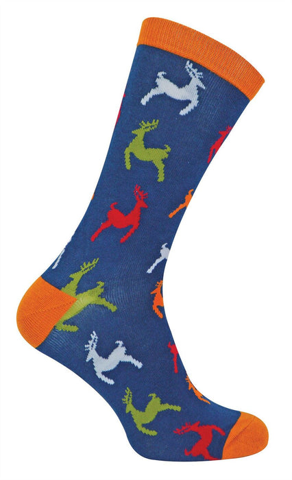 Mr Heron Animal Socks - Fun & Colorful Novelty Gift, Super Soft Bamboo, Colored Toe & Heel - 6-11 UK