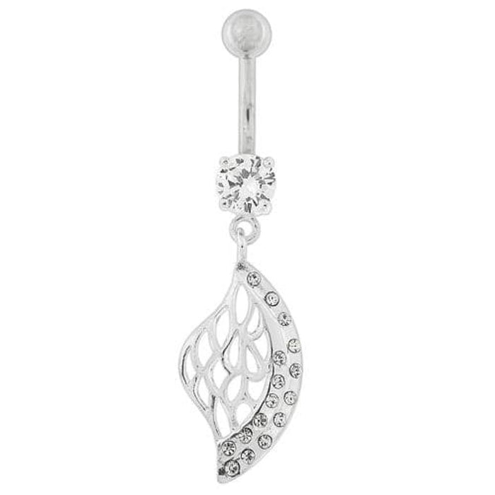 Multi Jeweled Net Dangling Belly Button Ring