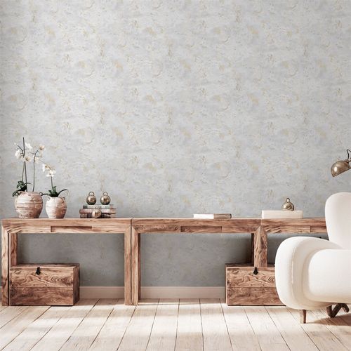 Venetian Plaster Grey/Gold sw12 wallpaper
