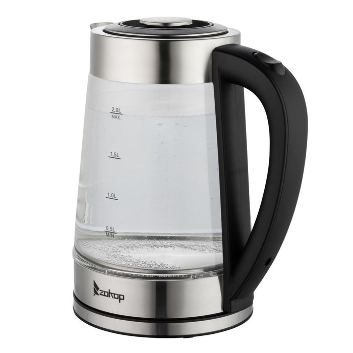 HD-250 220V 2000W 2L Blue Glass Electric Kettle