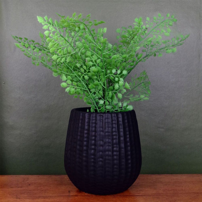 Premium Black Ceramic Planter High-Quality Plant Pot