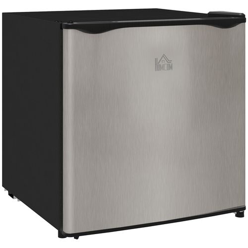 HOMCOM 35L Tabletop Freezer with Adjustable Temperature Wire Shelf Silver