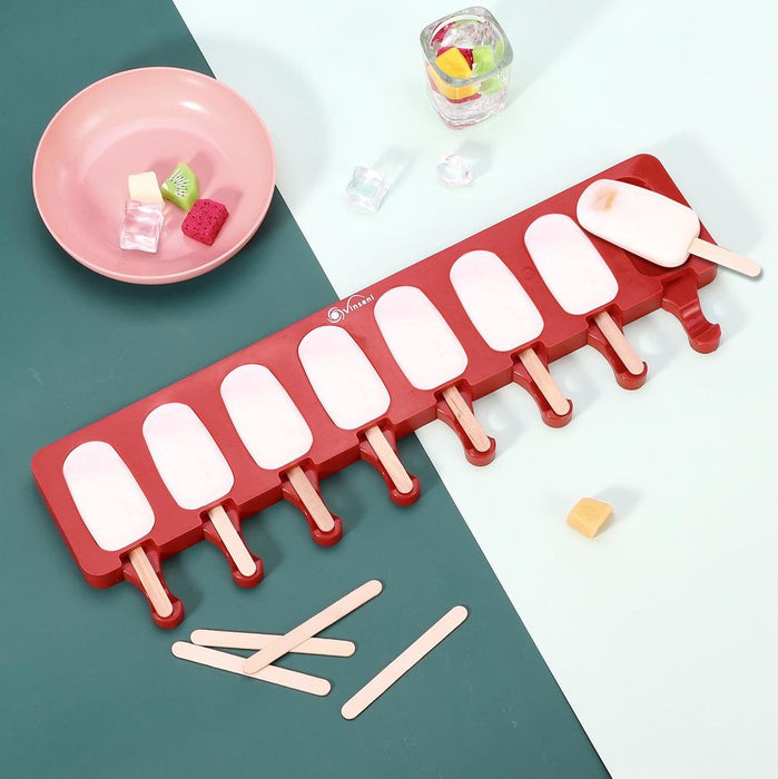 Homemade Ice Lolly Maker - Create Colorful, Healthy Popsicles - High Quality Silicone - Easy to Clean