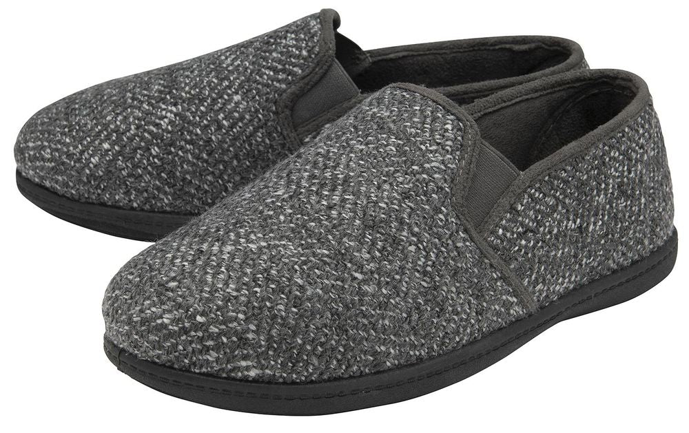 Dunlop - Men's Joel Slippers: Memory Foam, Comfy Cosy, Hard-wearing Traction, Perfect Grip, Luxurious Quality