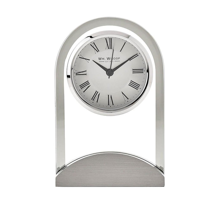 Stunning Wm.Widdop Glass Panel Mantel Clock - Top Quality!