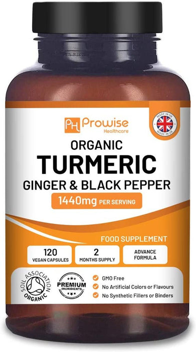 Premium Turmeric Curcumin 1440mg with Black Pepper & Ginger