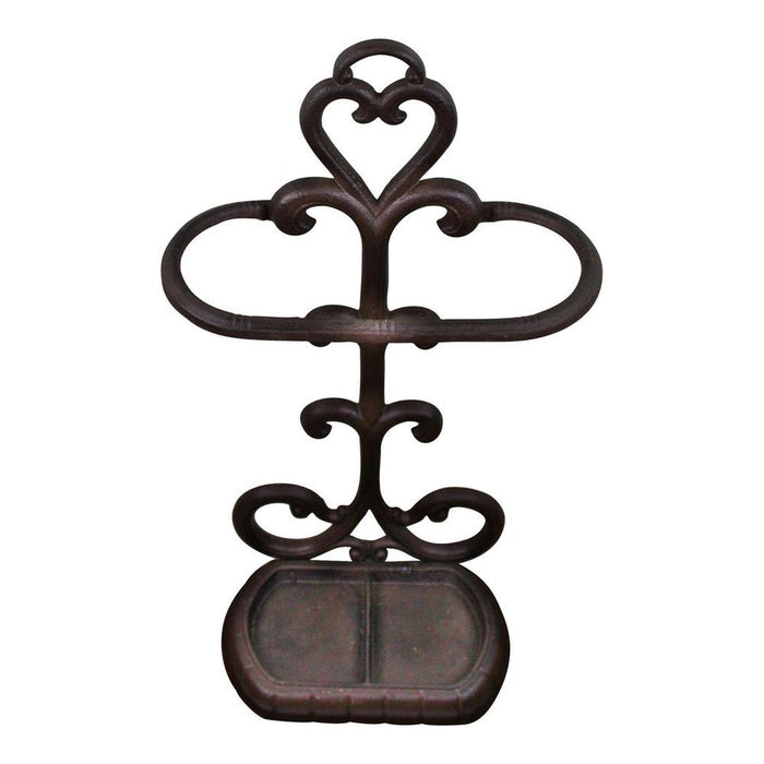 Premium Rustic Cast Iron Umbrella Stand - Durable, Stylish, Minimalist Design - Perfect for Hallways - Easy Assembly - 16 x 55.5 x 29cm