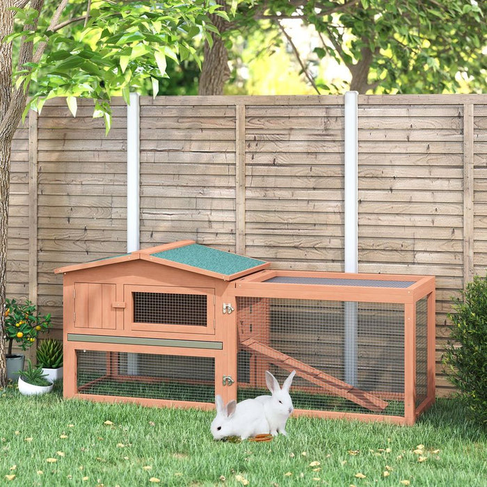 Premium Wooden Rabbit Hutch 2 Tier Large Coop Run - Durable, Spacious, Versatile