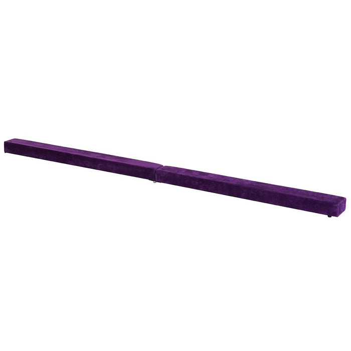 HOMCOM 2.4M Balance Beam Trainer - Foldable, Performance Gymnastics - Purple - Highest Quality