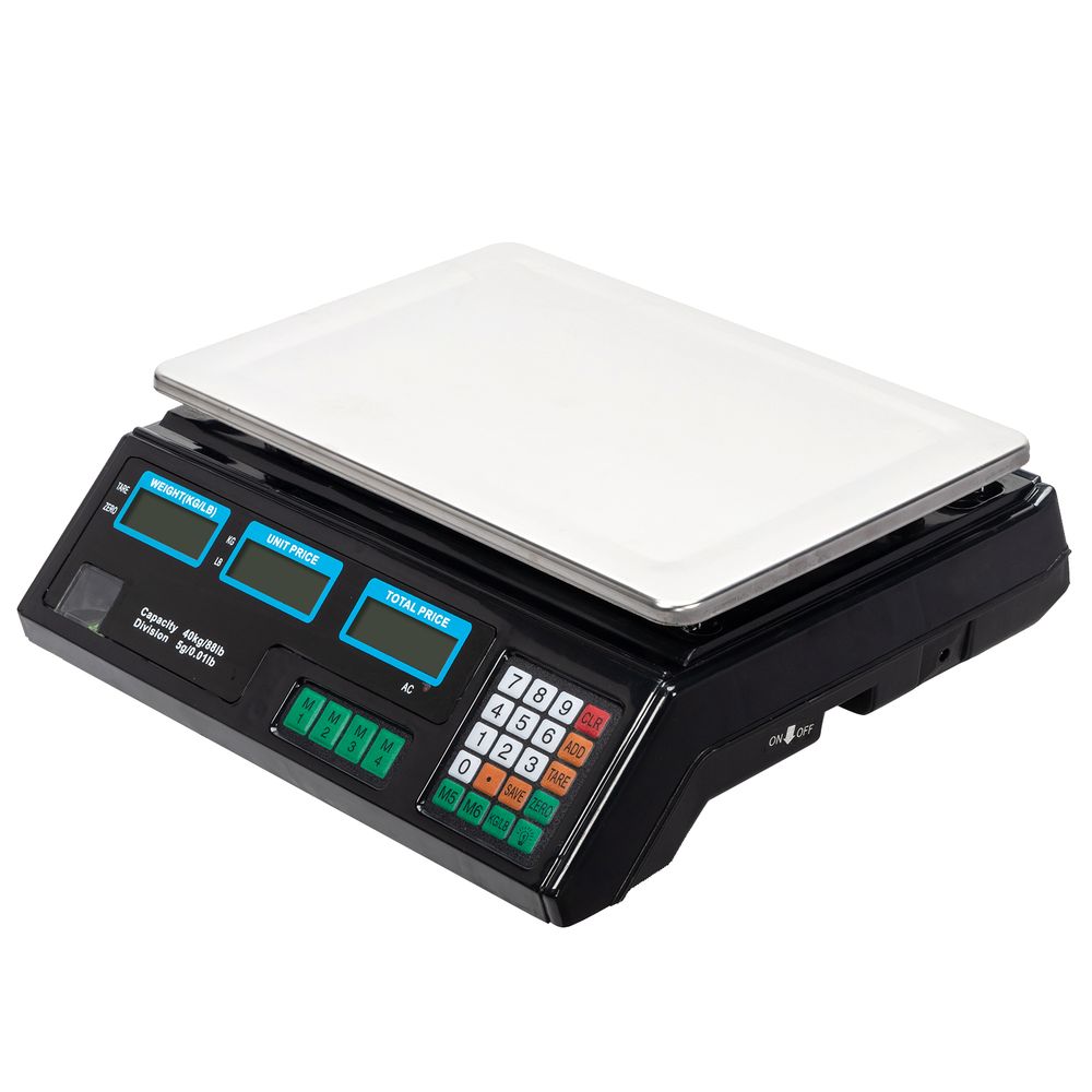 ACS-30 40kg/5g Digital Price Computing Scale for Vegetable UK Plug Sil ...